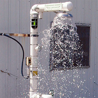 B-L-S Emergency Drench Shower & Eye Wash - Testing